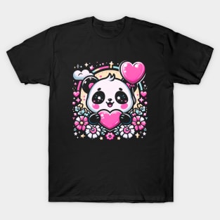 Panda's Valentine Parade T-Shirt